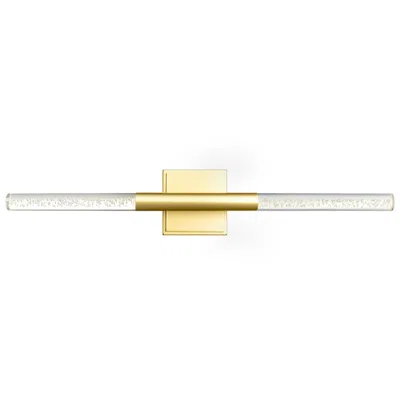 Cwi Lighting Dragonswatch Integrated Led 26in Satin Gold Vanity Light