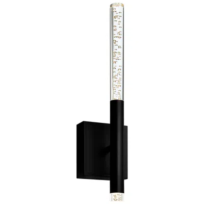 Cwi Lighting Dragonswatch Integrated Led 5in Black Wall Light