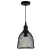 Cwi Lighting Drea 1 Light Down Mini Pendant With Black Finish