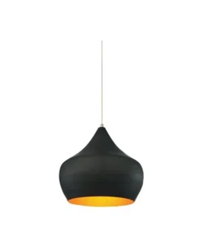 Cwi Lighting Dynamic 1 Light Chandelier In Black