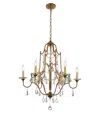 Cwi Lighting Electra 6 Light Chandelier In Bronze