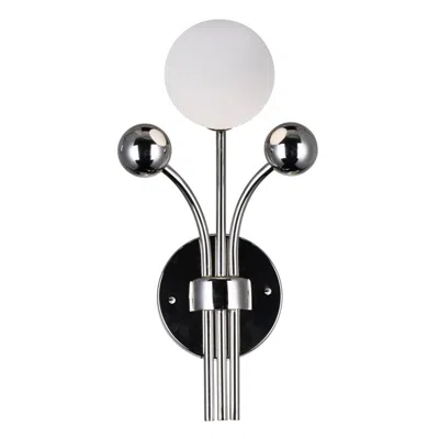 Cwi Lighting Element 1 Light Wall Light With Polished Nickel Finish