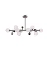 Cwi Lighting Element 10 Light Chandelier In Chrome