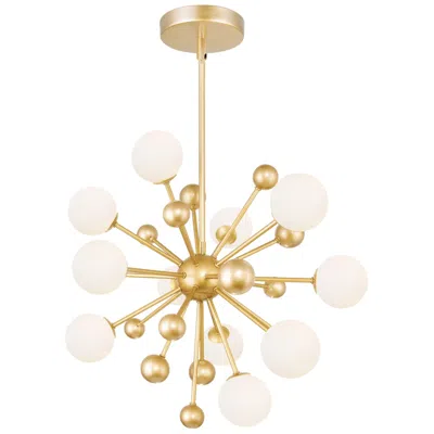 Cwi Lighting Element 11 Light 24in Sun Gold Chandelier