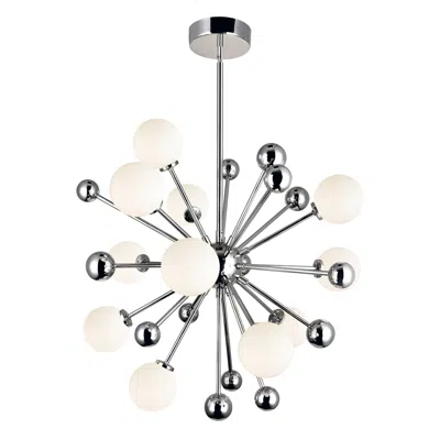 Cwi Lighting Element 11 Light Chandelier With Polished Nickel Finish