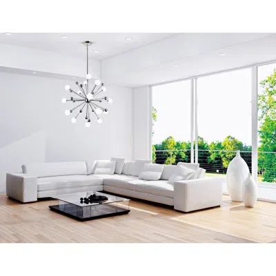 Cwi Lighting Element 17 Light Chandelier With Polished Nickel Finish