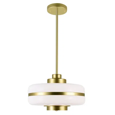 Cwi Lighting Elementary 1 Light Down Pendant With Pearl Gold Finish