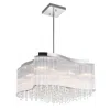 Cwi Lighting Elsa 10 Light Drum Shade Chandelier With Chrome Finish
