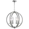 Cwi Lighting Elton 6 Light Chandelier With Satin Nickel Finish