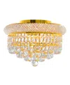 Cwi Lighting Empire 3 Light Flush Mount In Gold