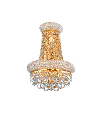 Cwi Lighting Empire 3 Light Wall Sconce In Gold