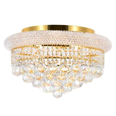 Cwi Lighting Empire 5 Light Flush Mount With Gold Finish