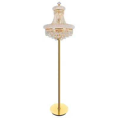 Cwi Lighting Empire 8 Light 18in Gold Floor Lamp With Crystals
