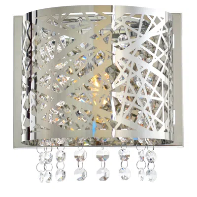 Cwi Lighting Eternity 1 Light Bathroom Sconce With Chrome Finish