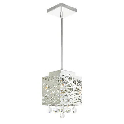 Cwi Lighting Eternity 1 Light Pendant With Chrome Finish