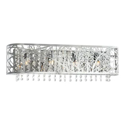 Cwi Lighting Eternity 4 Light Vanity Light With Chrome Finish
