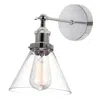Cwi Lighting Eustis 1 Light Wall Sconce With Polished Nickel Finish