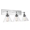 Cwi Lighting Eustis 3 Light Wall Sconce With Polished Nickel Finish