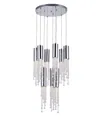 Cwi Lighting Extended 9 Light Chandelier In Chrome