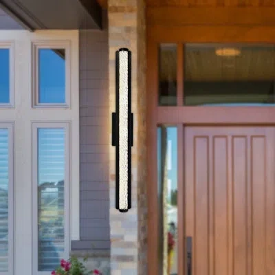 Cwi Lighting Fiji 24'' Long Integrated Led Black Outdoor Wall Light For Porch, Patio, Entryway – Durable Weather-