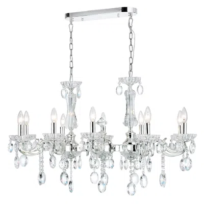 Cwi Lighting Flawless 10 Light Up Chandelier With Chrome Finish