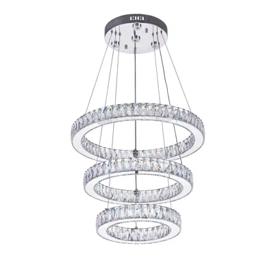Cwi Lighting Florence Led Chandelier With Chrome Finish Lumens 2912