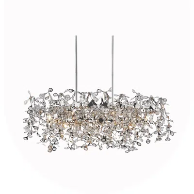 Cwi Lighting Flurry 7 Light Down Chandelier With Chrome Finish