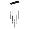 Cwi Lighting Flute 5 Light Led Chandelier With Black Finish