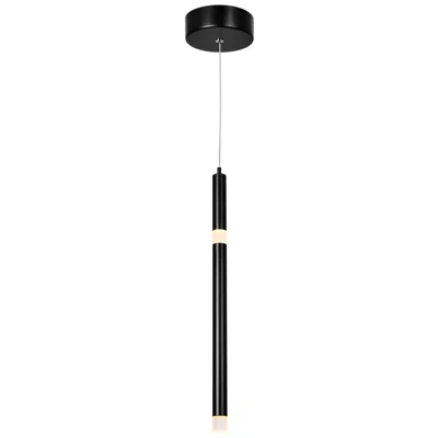 Cwi Lighting Flute Integrated Led 5in Black Mini Pendant
