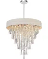Cwi Lighting Franca 8 Light Chandelier In White