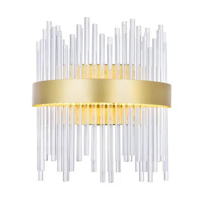Cwi Lighting Genevieve Led Wall Sconce With Medallion Gold Finish Lumens 624