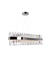 Cwi Lighting Glace Led Chandelier In Chrome