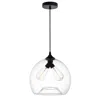 Cwi Lighting Glass 2 Light Down Mini Pendant With Clear Finish