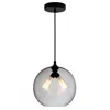 Cwi Lighting Glass 2 Light Down Mini Pendant With Smoke Finish