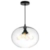 Cwi Lighting Glass 4 Light Down Pendant With Clear Finish