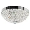 Cwi Lighting Globe 3 Light Bowl Flush Mount With Chrome Finish