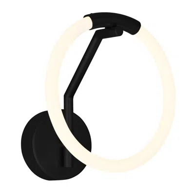 Cwi Lighting Hoops 1 Light Led Wall Sconce With Black Finish