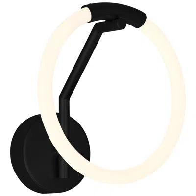 Cwi Lighting Hoops Integrated Led 10in Black Wall Sconce