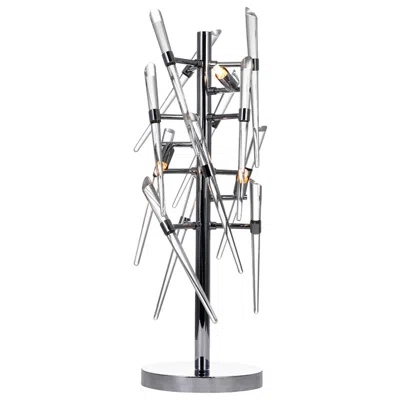 Cwi Lighting Icicle 3 Light 25in Chrome Table Lamp