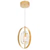 Cwi Lighting Iris 1 Light Mini Pendant With Sun Gold Finish