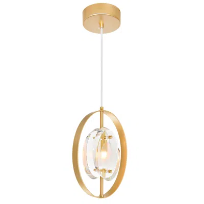 Cwi Lighting Iris 1 Light Mini Pendant With Sun Gold Finish