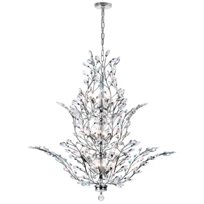Cwi Lighting Ivy 18 Light 40in Chrome Chandelier