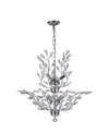 Cwi Lighting Ivy 9 Light Chandelier In Chrome