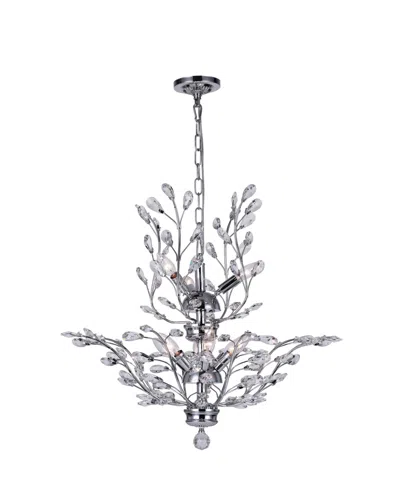 Cwi Lighting Ivy 9 Light Chandelier In Chrome