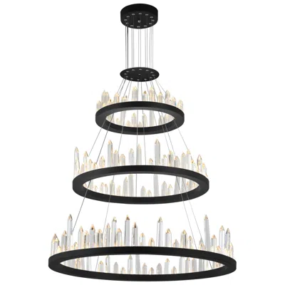 Cwi Lighting Juliette Integrated Led 42in Black Chandelier