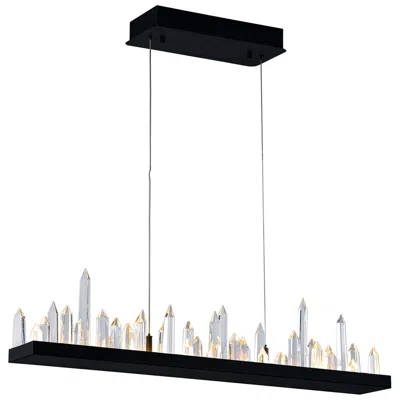 Cwi Lighting Juliette Integrated Led 45in Black Chandelier