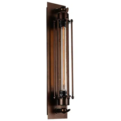Cwi Lighting Kiera 1 Light 4in Chocolate Wall Sconce In Brown