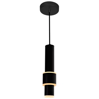 Cwi Lighting Lena Integrated Led 5in Black Mini Pendant