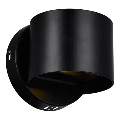 Cwi Lighting Lilliana Integrated Led Round Black Wall Sconce