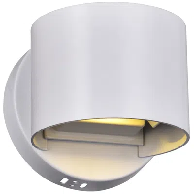 Cwi Lighting Lilliana Integrated Led Round White Wall Sconce